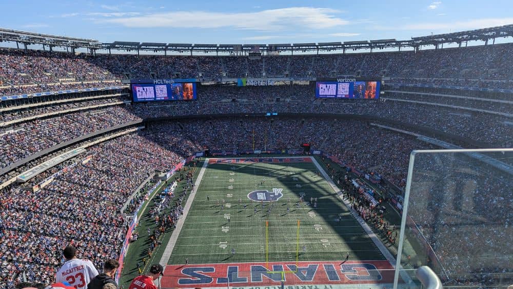 New York Giants game at MetLife Stadium