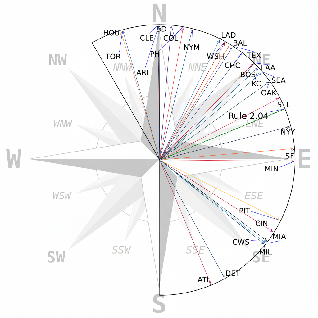 field directions for baseball stadiums