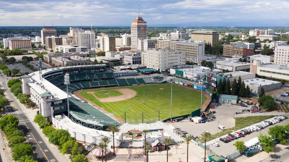 Chukchansi Park aerial view