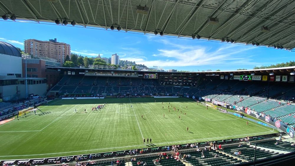 Providence Park in the shade