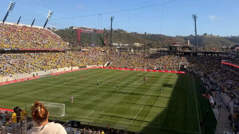 Snapdragon stadium shaded seating